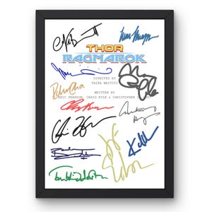 Poster ispirato a Thor Ragnarok, stile sceneggiatura, arte murale da film di supereroi, decorazione cinematografica minimalista, formato A4, regalo per i fan.