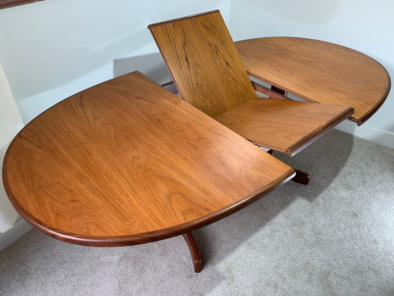 G Plan Oval Dining Table Extendable Teak Whale Tail Base Etsy UK