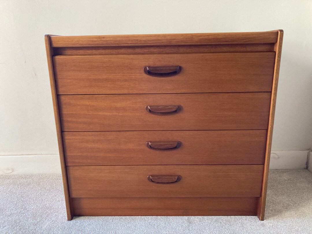 William Laurence Teak Chest of Drawers Etsy UK