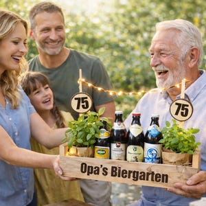 Personalized beer garden as a gift for men, last minute gift, express production possible image 3