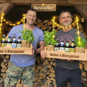 Personalized beer garden as a gift for men, last minute gift, express production possible image 1