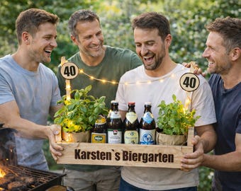 Last-minute gift, express production and next-business-day shipping! Personalized beer garden as a gift for men