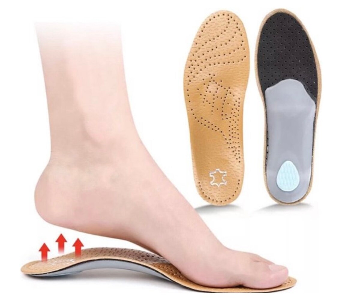 Leather flatfoot insoles flatfoot soles soles leather Etsy