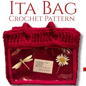 Ita Bag Crochet Pattern: Display Pocket Purse Tutorial (PDF Digital Download)