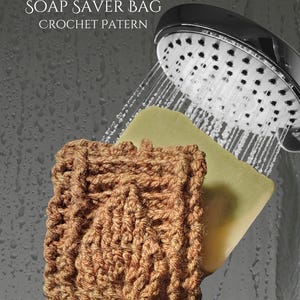 Leaf Soap Saver Bag pdf crochet pattern