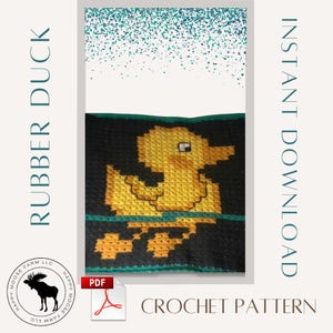 Rubber Duck | Duckling Receiving Blanket Crochet Pattern