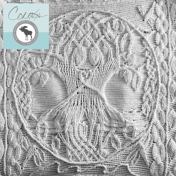 Tree of Life: Dreams & Promises, award-winning king-sized blanket crochet pdf pattern and video tutorials