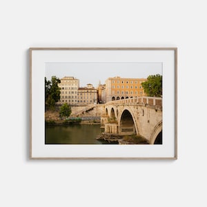 Rome Italy, Rome Poster, Italy Print, Tiber River, Home Decor, Travel Poster, Rome Photography, Trastevere Rome