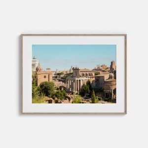Rome Italy, Rome Skyline Print, Italy Print, Roman Forum, Rome Poster, Home Decor, Travel Poster, Rome Photography