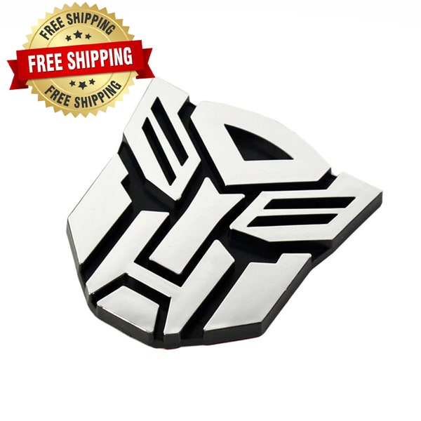 Transformers Autoaufkleber Autobot 3D Chrom Emblem Logo Autoaufkleber Emblem