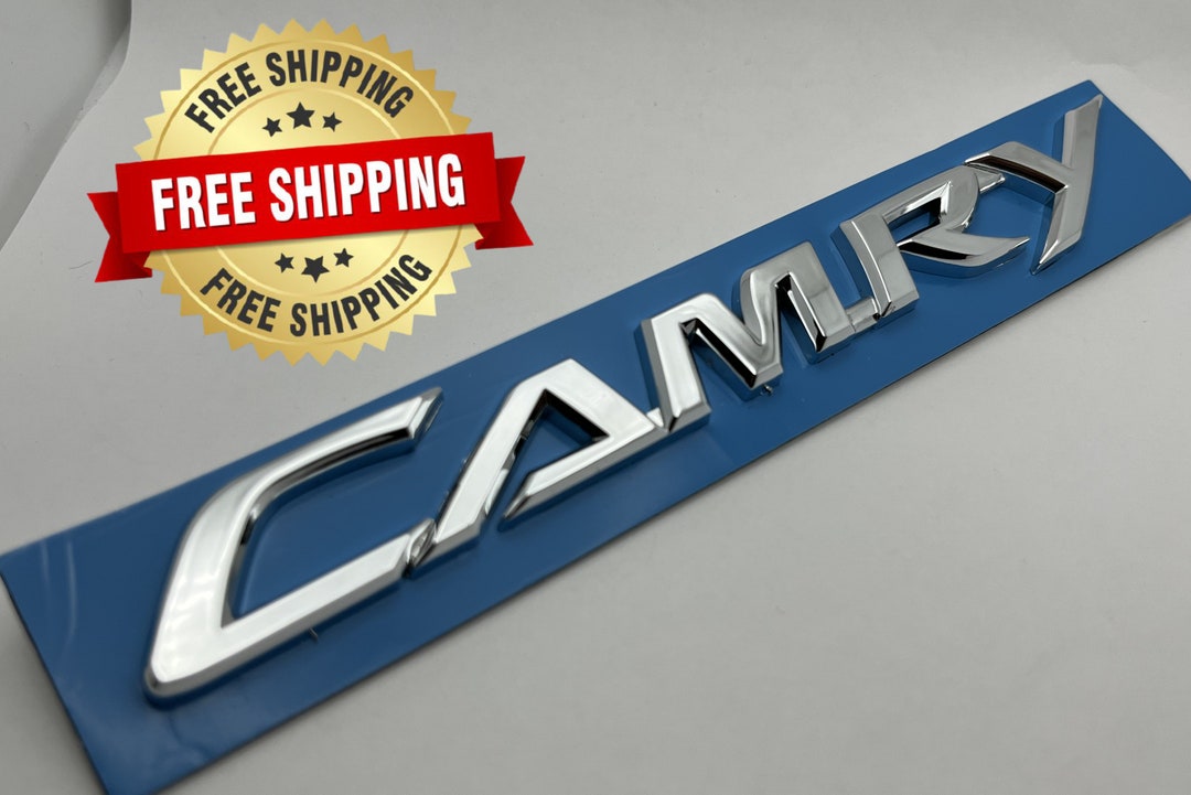 Toyota Camry Emblem Logo Letters Badge Trunk Gate Rear Chrome - Etsy
