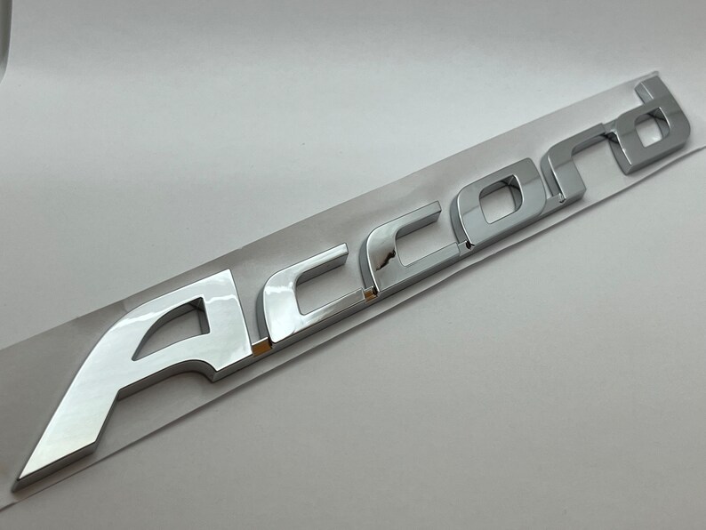 Honda Accord Emblem Logo Letters Badge Trunk Gate Rear Chrome Etsy