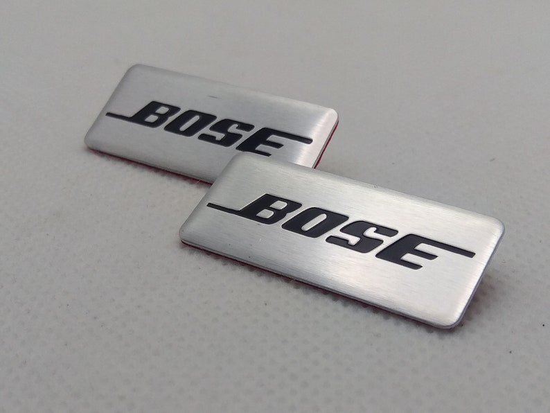 2 X Bose Emblem Speaker Badge Decal Sticker Audio 3D Aluminum Alloy Etsy
