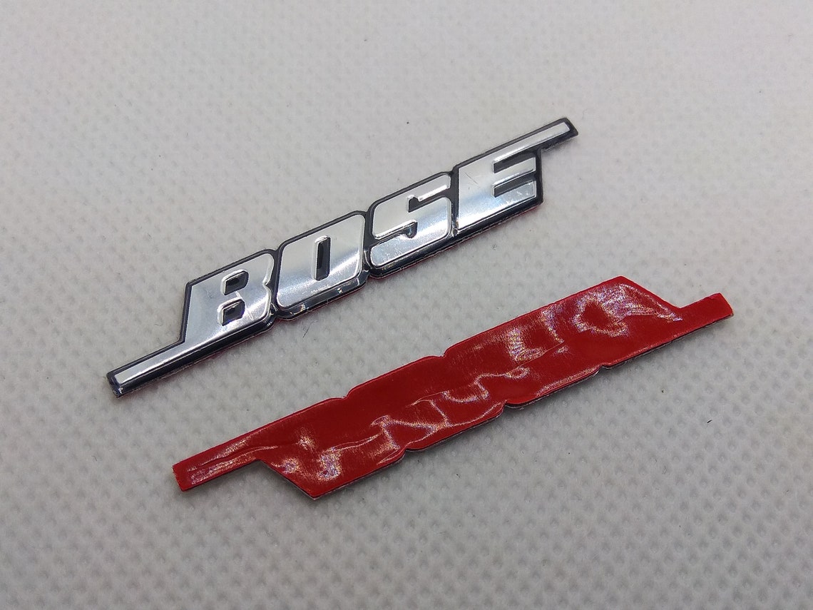 2 X Bose Emblem Speaker Badge Decal Sticker Audio 3D Aluminum Etsy