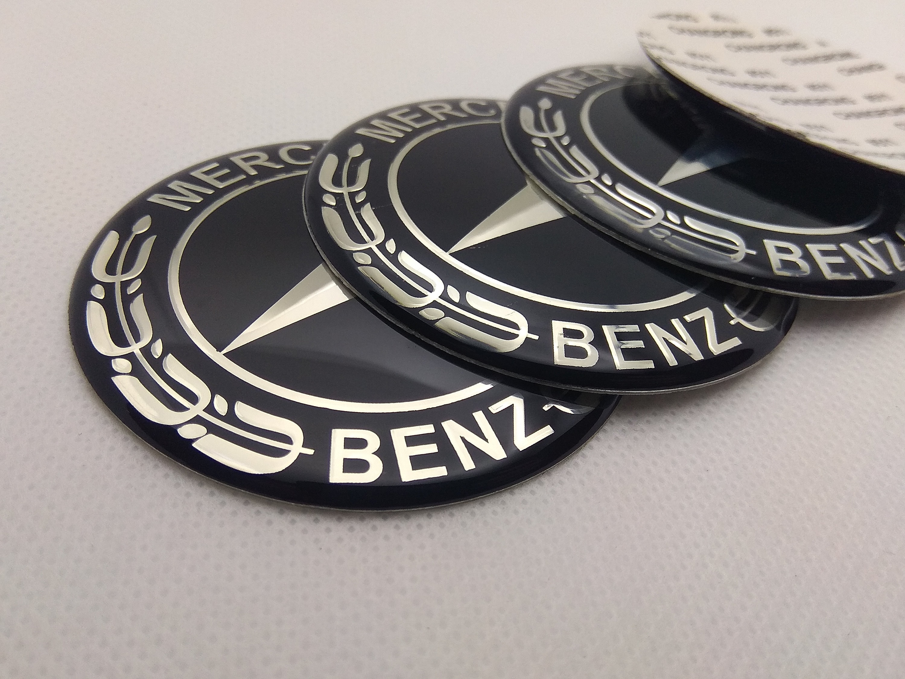 Mercedes Wheel Center Hub Caps Stickers 4x65mm Etsy