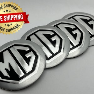 4Pcs Car Wheel Hub Center Cap Metal Emblem Stickers MG