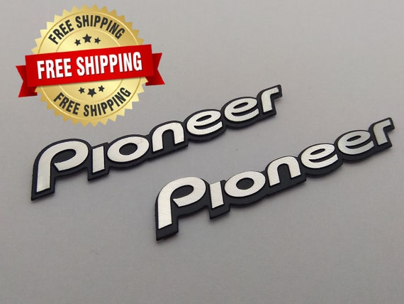 Buy 2 X Pioneer Emblem Speaker Badge Decal Sticker Audio 3D Online in India  - Etsy