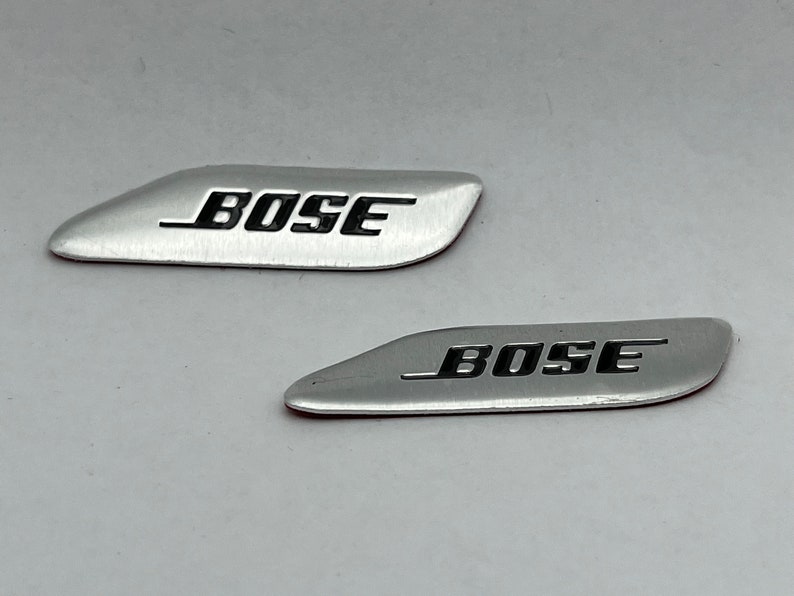 2 X Bose Emblem Speaker Badge Decal Sticker Audio 3D Aluminum Alloy Etsy