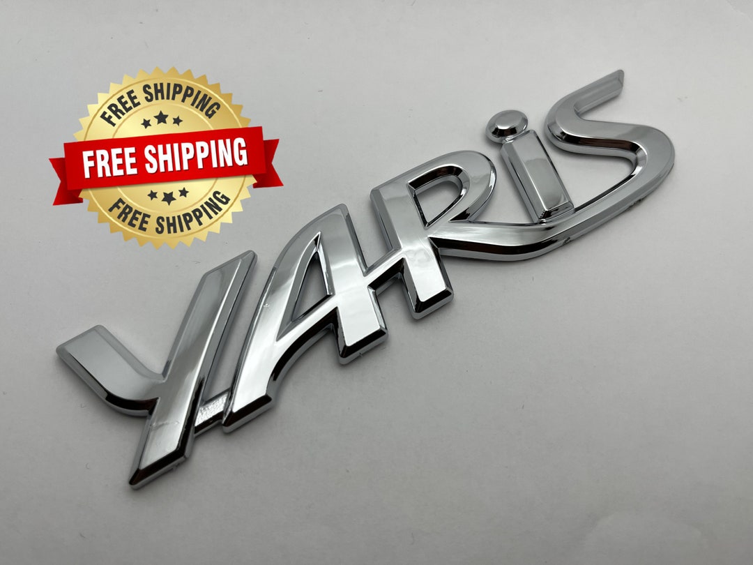 Toyota Yaris Emblem Logo Letters Badge Trunk Gate Rear Chrome - Etsy