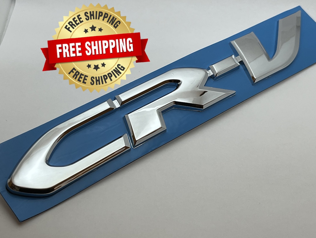 Honda CRV Emblem Logo Letters Badge Trunk Gate Rear Chrome 215 Etsy