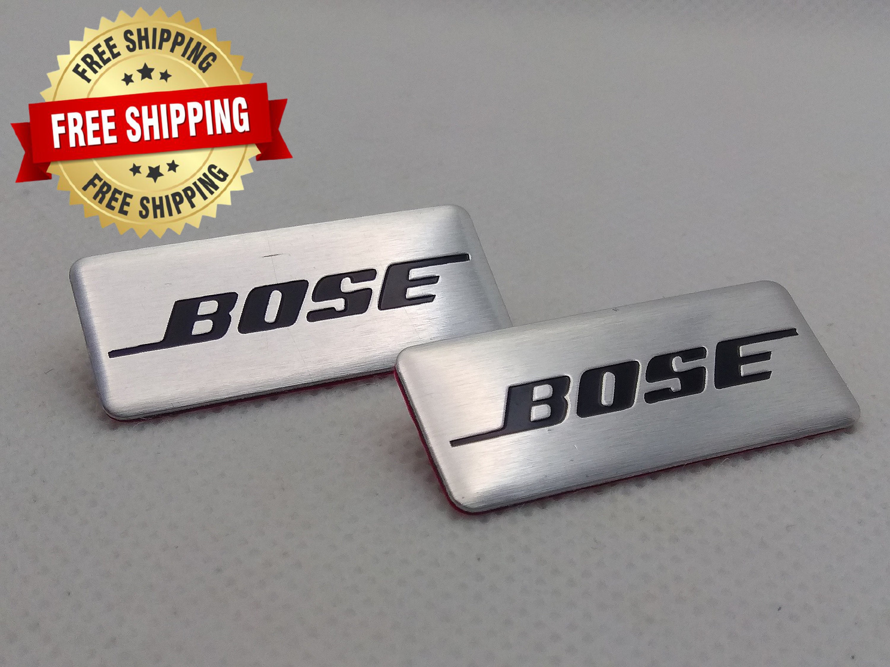 2 X Bose Emblem Speaker Badge Decal Sticker Audio 3D Aluminum Alloy Etsy