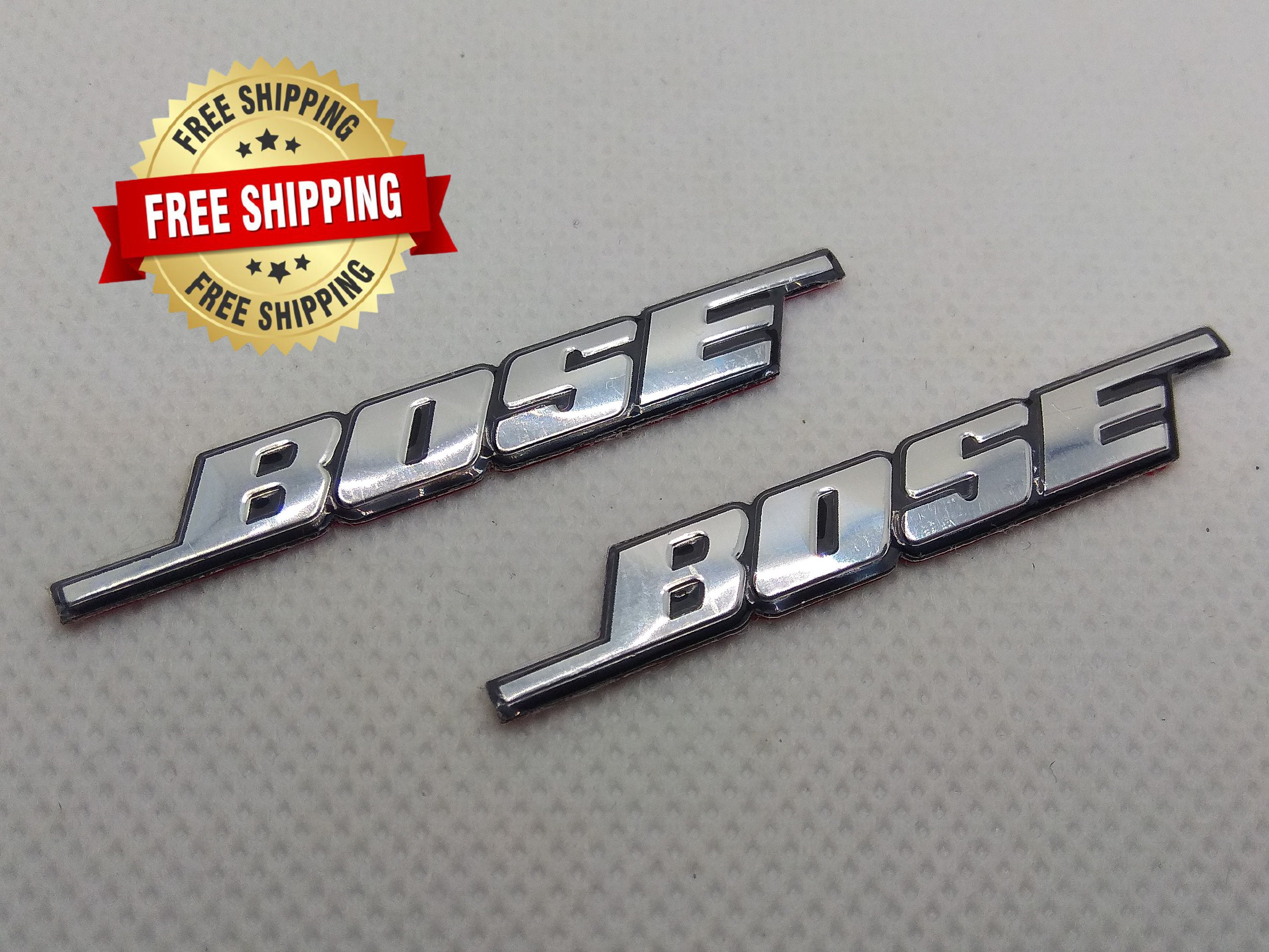 2 X Bose Emblem Speaker Badge Decal Sticker Audio 3D Aluminum Etsy