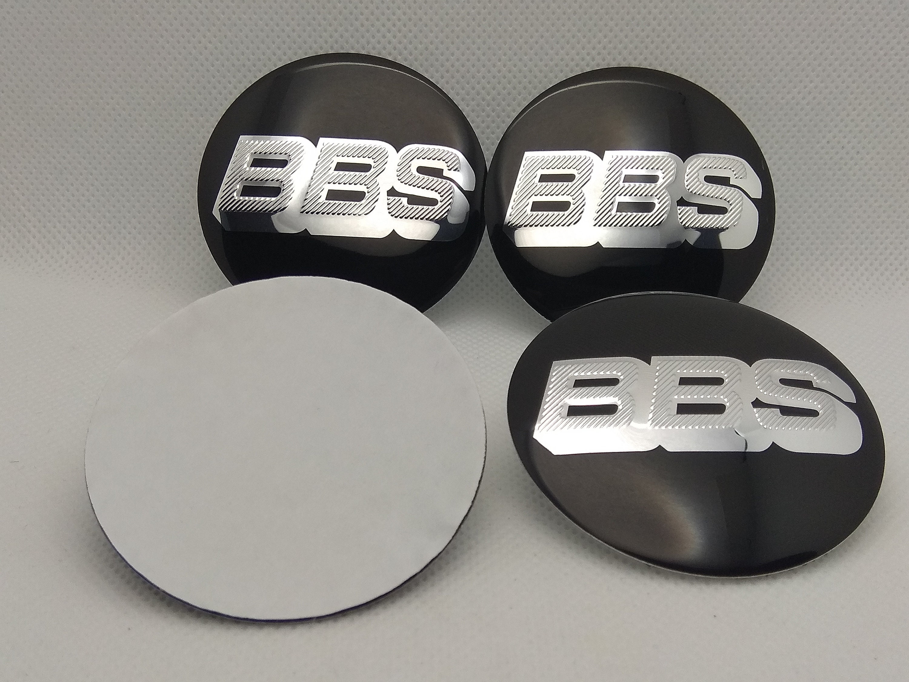 4pcs X 56mm 2.20inch BBS Wheel Centre Caps Stickers BLACK / Etsy UK