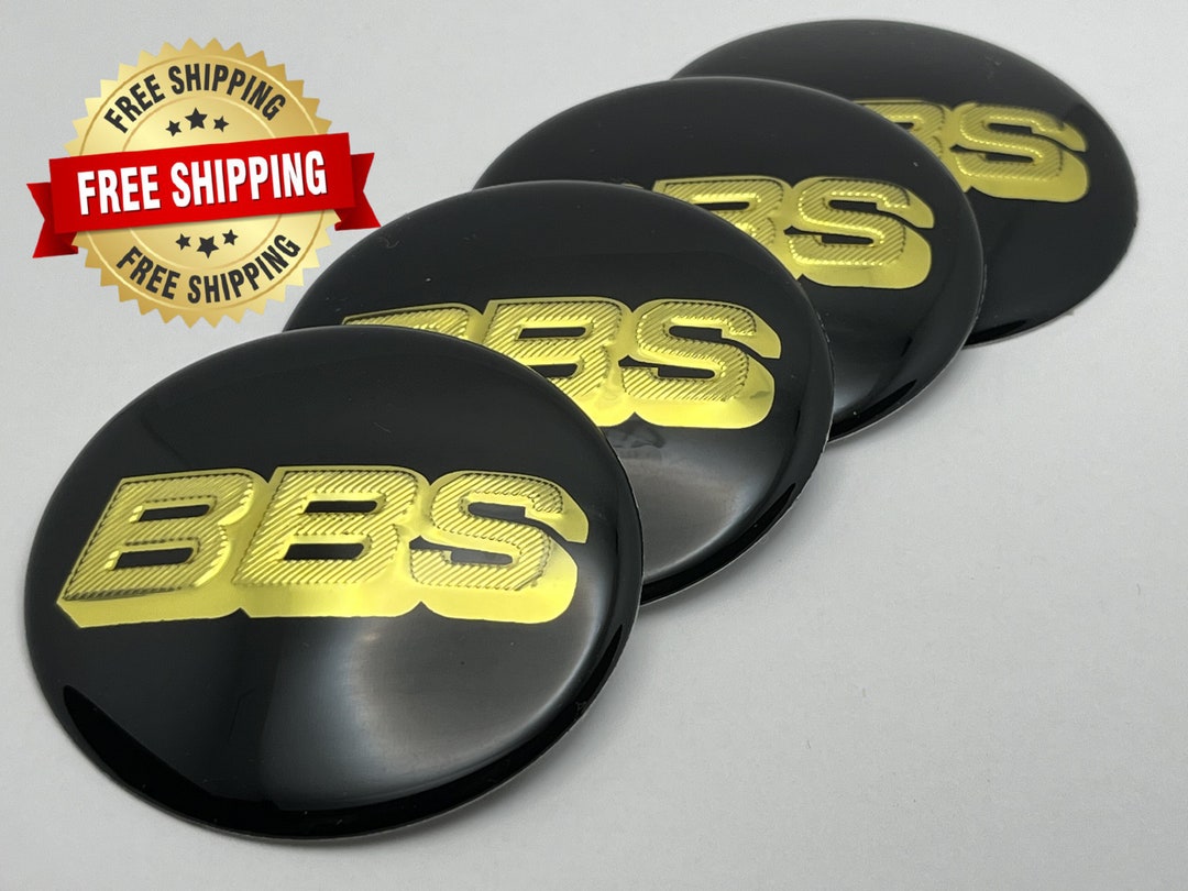 4pcs X 65mm BBS Wheel Centre Caps Stickers Black / Gold Etsy