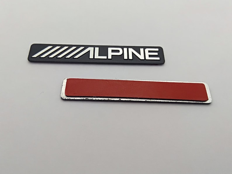 2 X Alpine Emblem Speaker Badge Decal Sticker Audio 3D - Etsy Canada