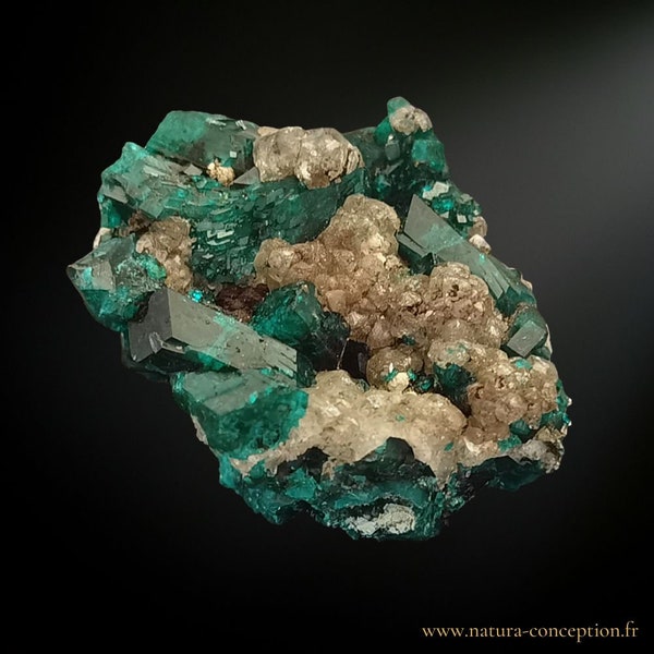 Pierre brute Dioptase (Emeraude de cuivre) 25g - Minéraux & Lithothérapie