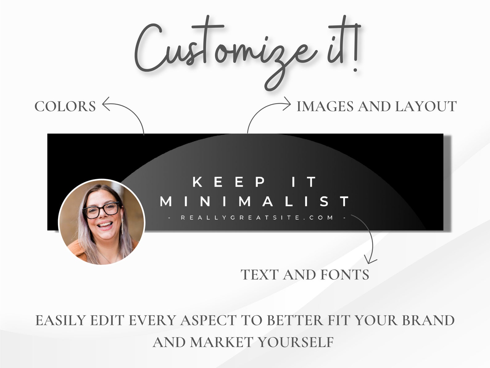 Professional Linkedin Banners Customizable in Canva, Personalized ...