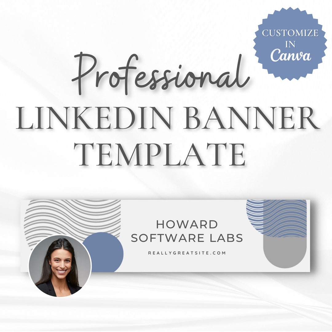 Linkedin Banner Editable in Canva, Professional Linkedin Header ...