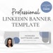 Linkedin Banner Editable in Canva, Professional Linkedin Header ...