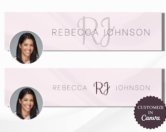 Banners profesionales de LinkedIn personalizables en Canva, plantilla de encabezado personalizada para profesionales que trabajan Perfil de LinkedIn