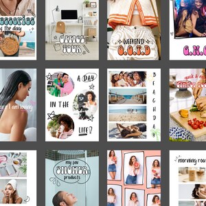 Lemon8 Templates Customizable in Canva, Cute Lemon8 Posts, Social Media Post Templates, Content Creator and Influencer Templates image 2