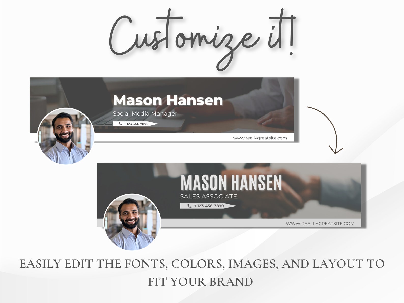 Professional Linkedin Banners Customizable in Canva, Personalized ...