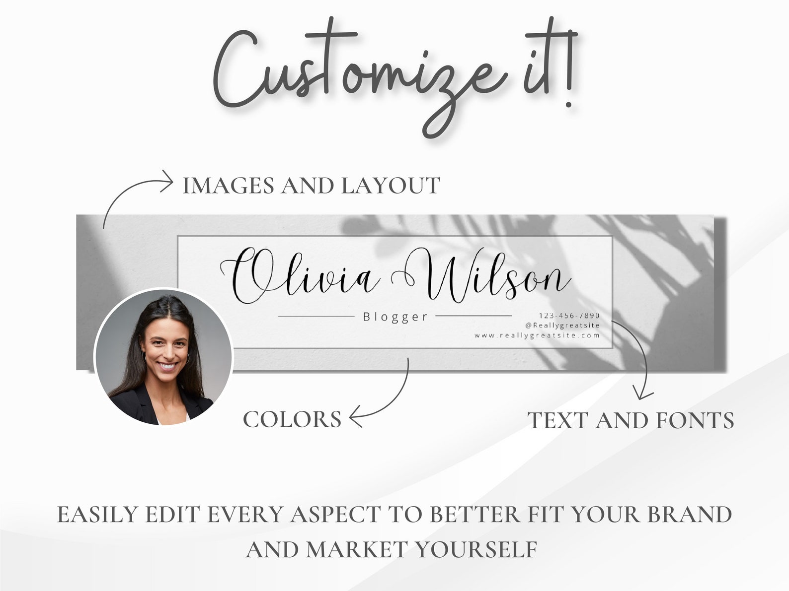 Professional Linkedin Banners Customizable in Canva, Personalized ...