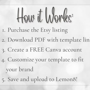 Lemon8 Templates Customizable in Canva, Cute Lemon8 Posts, Social Media Post Templates, Content Creator and Influencer Templates image 6
