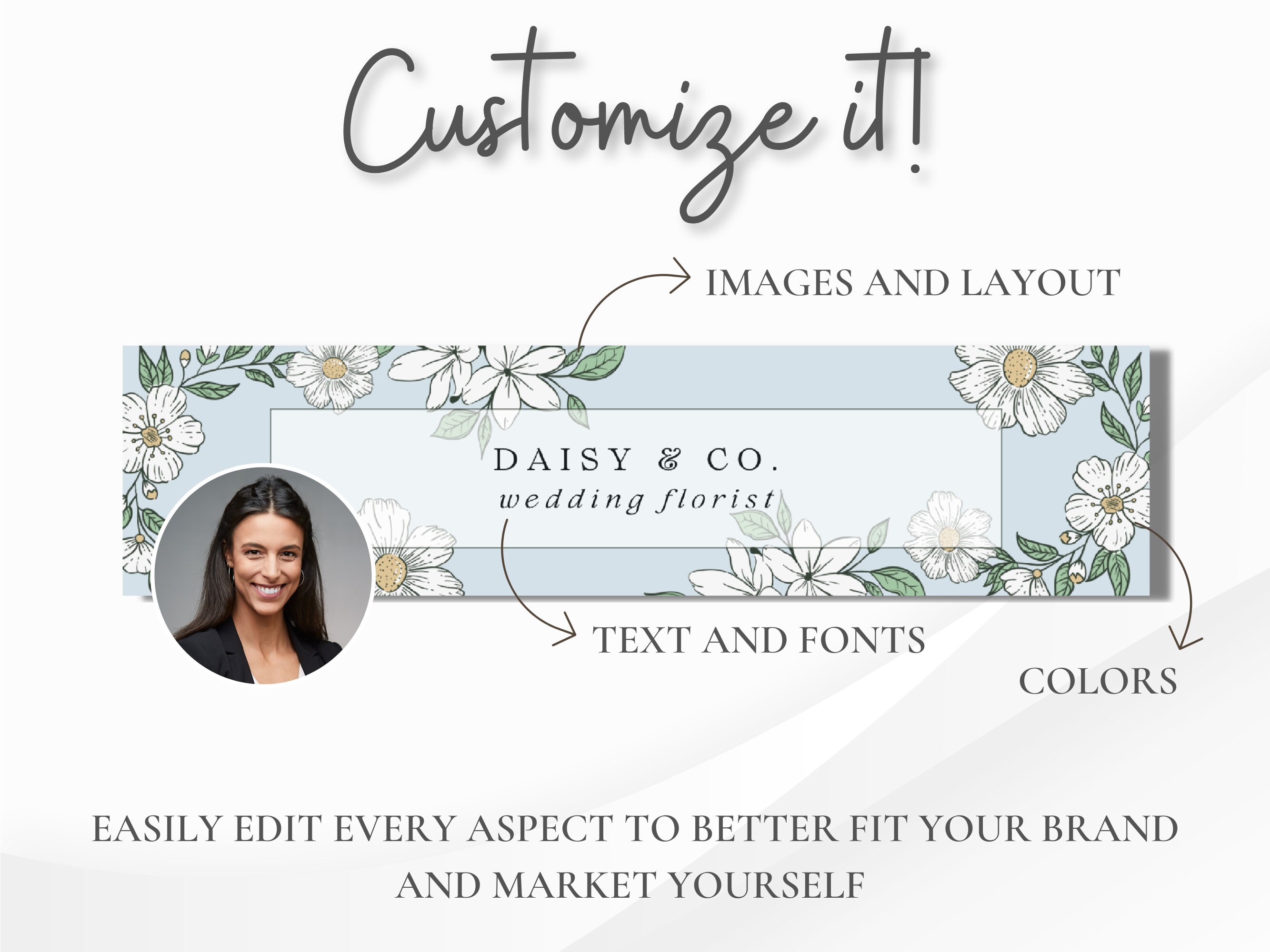 Professional Linkedin Banners Customizable in Canva, Personalized ...
