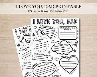 Todo sobre mi tarjeta imprimible de papá, te amo papá, completa la tarjeta en blanco, regalo del día del padre, cuestionario de entrevista, regalo de cumpleaños para papá