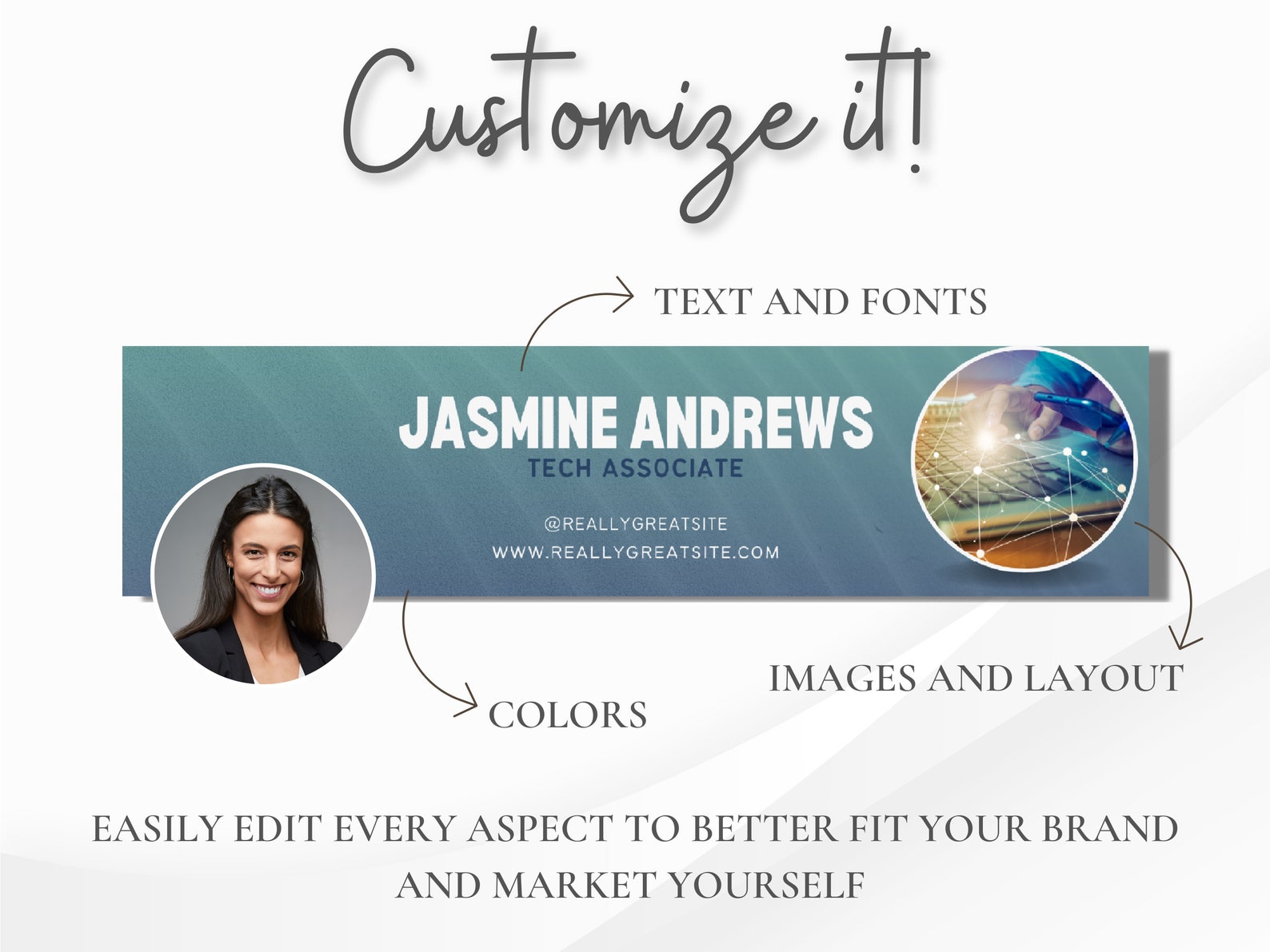 Professional Linkedin Banners Customizable in Canva, Personalized ...