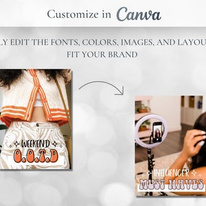 Lemon8 Templates Customizable in Canva, Cute Lemon8 Posts, Social Media Post Templates, Content Creator and Influencer Templates image 3