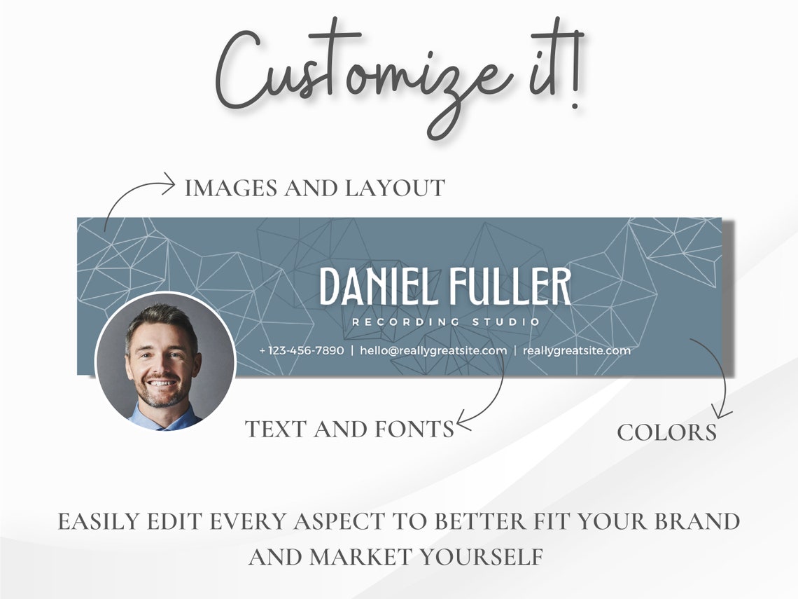 Professional Linkedin Banners Customizable in Canva, Personalized ...