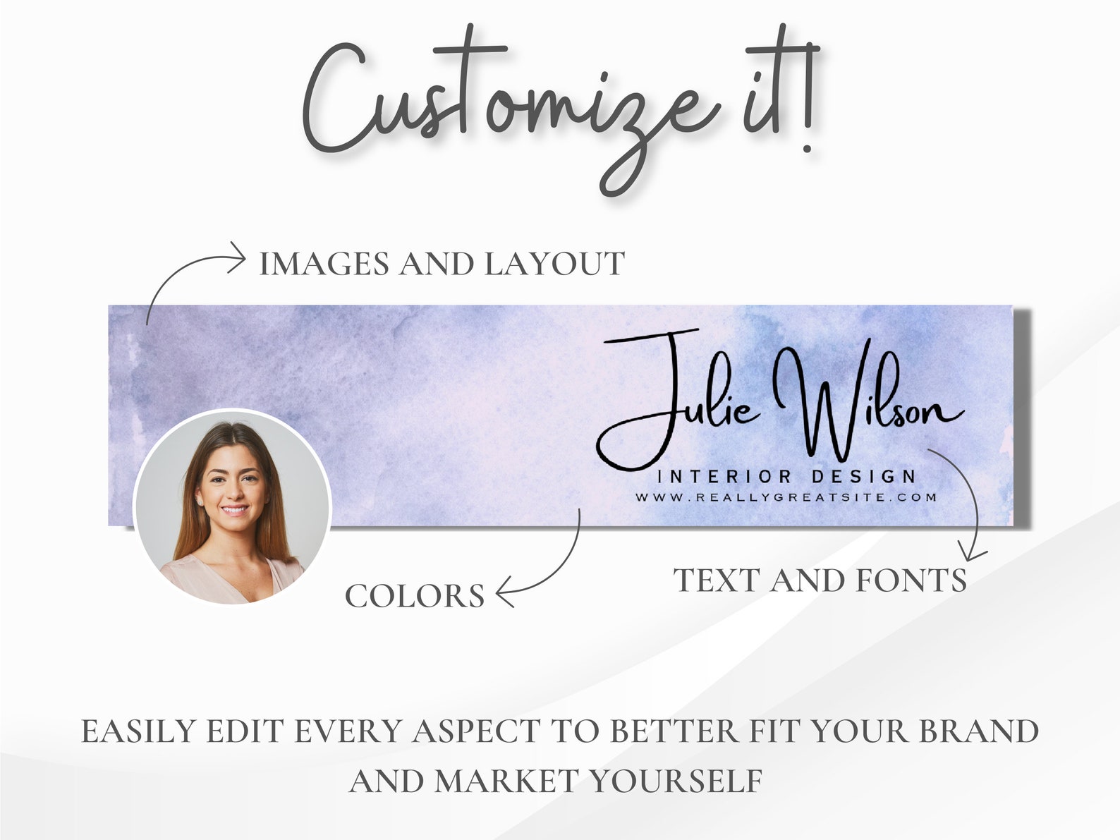 Professional Linkedin Banners Customizable in Canva, Personalized ...