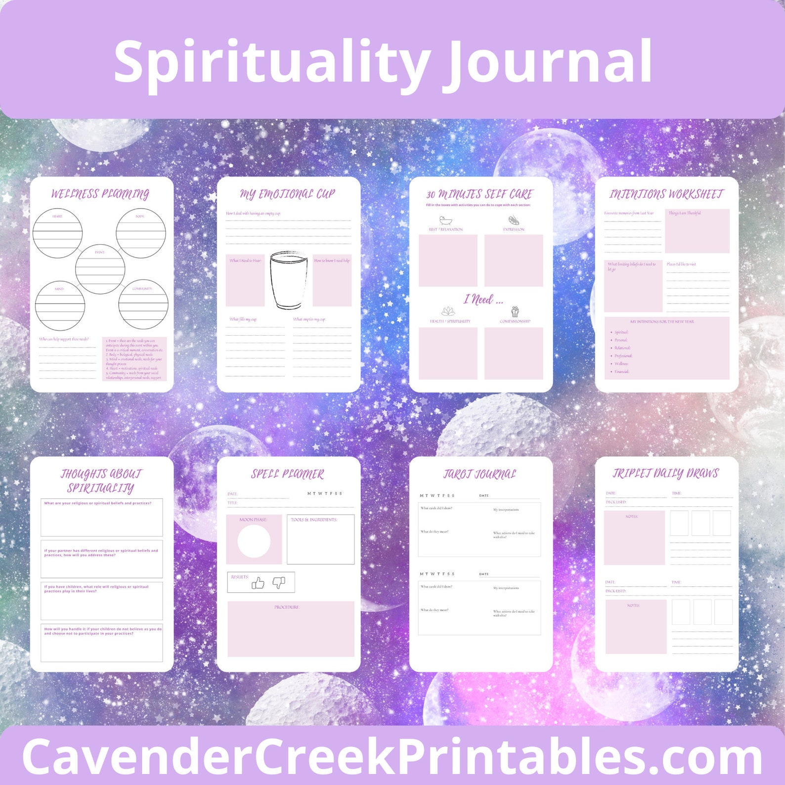 Printable Spirituality Journal Meditation Journal - Etsy