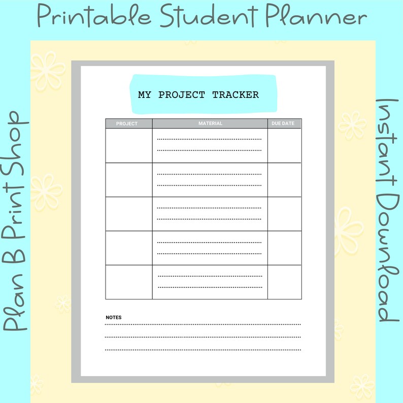 Printable Middle School Student Planner Homeschool Planner - Etsy
