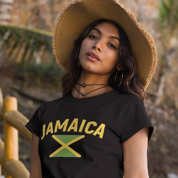 Jamaica short sleeve summer graphic t-shirt, Jamaican Independence Day, Jamaican flag, Janice Hylton blog