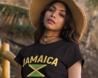 Jamaica manga corta camiseta gráfica de verano, Día de la Independencia de Jamaica, bandera de Jamaica, blog de Janice Hylton