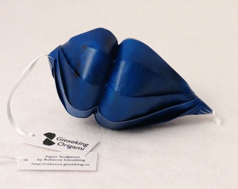 Thyra origami ornament - blue