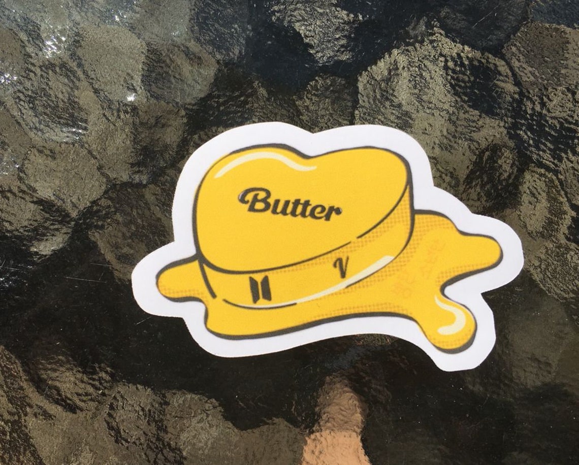 BTS Butter Logo With BTS Names Etsy